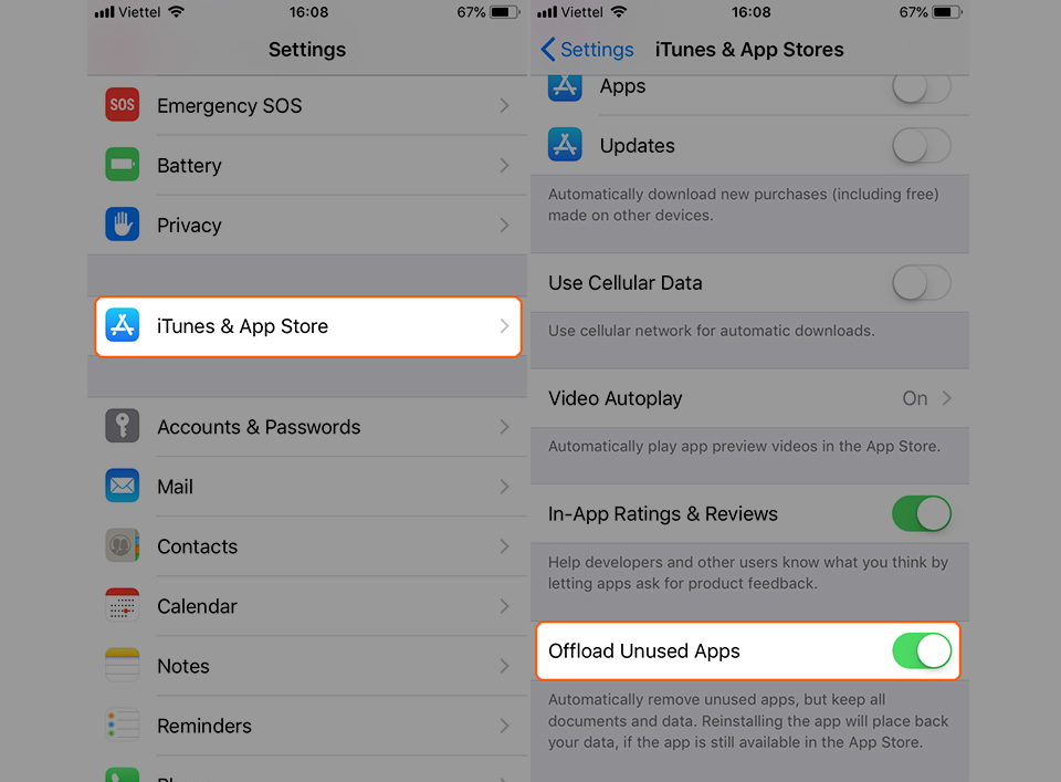 Cách tiết kiệm dung lượng lưu trữ trên iPhone bằng ứng
